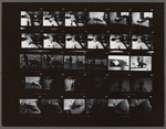 Contact sheet of James Baldwin sitting at table