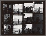 Contact sheet of James Baldwin standing by water