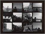 Contact sheet of James Baldwin on streets of Istanbul