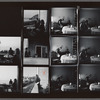 Contact sheet of James Baldwin watching Engin Cezzar play tambourine