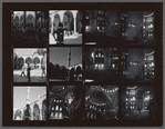 Contact sheet of James Baldwin on palace grounds
