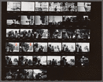Contact sheet of James Baldwin in conversation