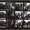 Contact sheet of James Baldwin getting a shoeshine
