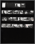 Contact sheet of James Baldwin in light jacket over dark shirt