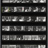 Contact sheet of James Baldwin with others at restaurant