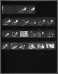 Contact sheet of James Baldwin with Jean Genet at American Center