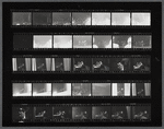 Contact sheet of James Baldwin with Jean Genet at American Center