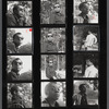 Contact sheet of James Baldwin in light jacket over dark shirt