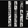 Contact sheet of James Baldwin in light jacket over dark shirt