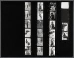 Contact sheet of James Baldwin in light jacket over dark shirt
