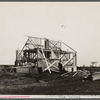 Construction of homes. Libertyville Homesteads, Illinois. Each plot includes a five or six room house and a barn for cow.