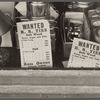 Advertisement in a hardware store, Nashville, Indiana.