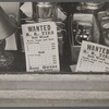 Advertisement in a hardware store, Nashville, Indiana.