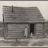 Home of a family of ten that has been on relief for eighteen months, Brown County, Indiana.
