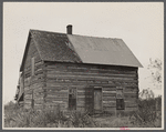 Home of prospective client whose property has been optioned by the government, Brown County, Indiana. The elderly couple who occupy this house will be moved to new land when their property has been purchased by the government.