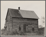 Home of prospective client whose property has been optioned by the government, Brown County, Indiana. The elderly couple who occupy this house will be moved to new land when their property has been purchased by the government.