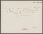 Home of prospective client whose property has been optioned by the government, Brown County, Indiana. The elderly couple who occupy this house will be moved to new land when their property has been purchased by the government.