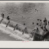 Swimming pool created by CCC (Civilian Conservation Corps) dam, Huntingdon, Pennsylvania.