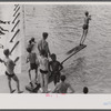 Swimming pool created by CCC (Civilian Conservation Corps) dam, Huntingdon, Pennsylvania.
