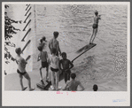 Swimming pool created by CCC (Civilian Conservation Corps) dam, Huntingdon, Pennsylvania.