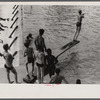 Swimming pool created by CCC (Civilian Conservation Corps) dam, Huntingdon, Pennsylvania.
