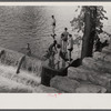 Swimming pool created by CCC (Civilian Conservation Corps) dam, Huntingdon, Pennsylvania.