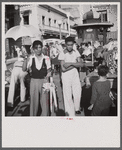 Toy sellers in the municipal plaza. San Juan, Puerto Rico.