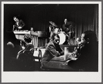 James Baldwin with friends at jazz club