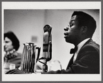 James Baldwin doing a radio show