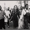 James Baldwin, Joan Baez, and James Farmer at Freedom March