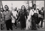 James Baldwin, Joan Baez, and James Farmer at Freedom March
