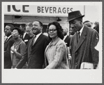 Martin Luther King Jr. and Coretta Scott King at Freedom March