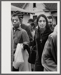 James Baldwin and Joan Baez at Freedom March