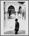 James Baldwin on palace grounds