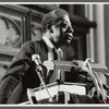 James Baldwin at podium