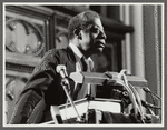 James Baldwin at podium