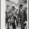 Roy Wilkins, James Baldwin, and James Farmer at Freedom March
