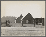 Farm buildings of a well-to-do farmer on the outskirts of Nashville, Brown County, Indiana.