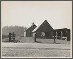 Farm buildings of a well-to-do farmer on the outskirts of Nashville, Brown County, Indiana.