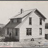 House of rehabilitant built with funds from Resettlement Administration loan and profit from chickens bought with Resettlement Administration loan. Hocking County, Ohio.