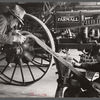 Rehabilitation client looking over farm implements, Jackson, Ohio