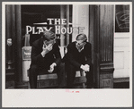 Young fellows in front of pool hall, Jackson, Ohio.