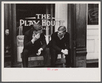 Young fellows in front of pool hall, Jackson, Ohio.