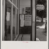 Signs outside general store. Lincoln, Vermont.