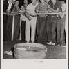 Pitching pennies. Band concert. Lincoln, Vermont.
