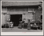 Antique shop in old barn near Canaan, Connecticut.