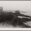 Corn Hill, a lonely and windswept spot near Provincetown. Tourist houses on left. Provincetown, Massachusetts.