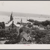 View of the town from the Pilgrim monument. Provincetown, Massachusetts.