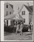 Tourists on the street. Provincetown, Massachusetts.