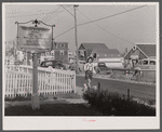 Tourists on the street. Provincetown, Massachusetts.